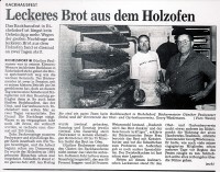 Pressebericht - Leckeres Brot aus dem Holzofen